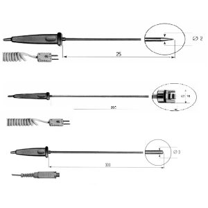 Senseca "K" thermocouple probes